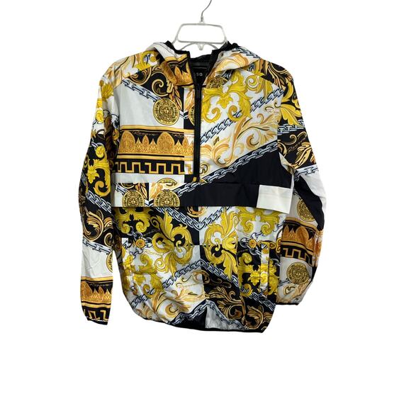 REASON Men's Medusa Gold Chain Print Jacket NWOT - Picture 2 of 4